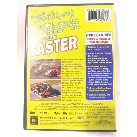 Faster (DVD, 2004, 2-Disc Set, Ultimate Collectors Edition) - Picture 8 of 8
